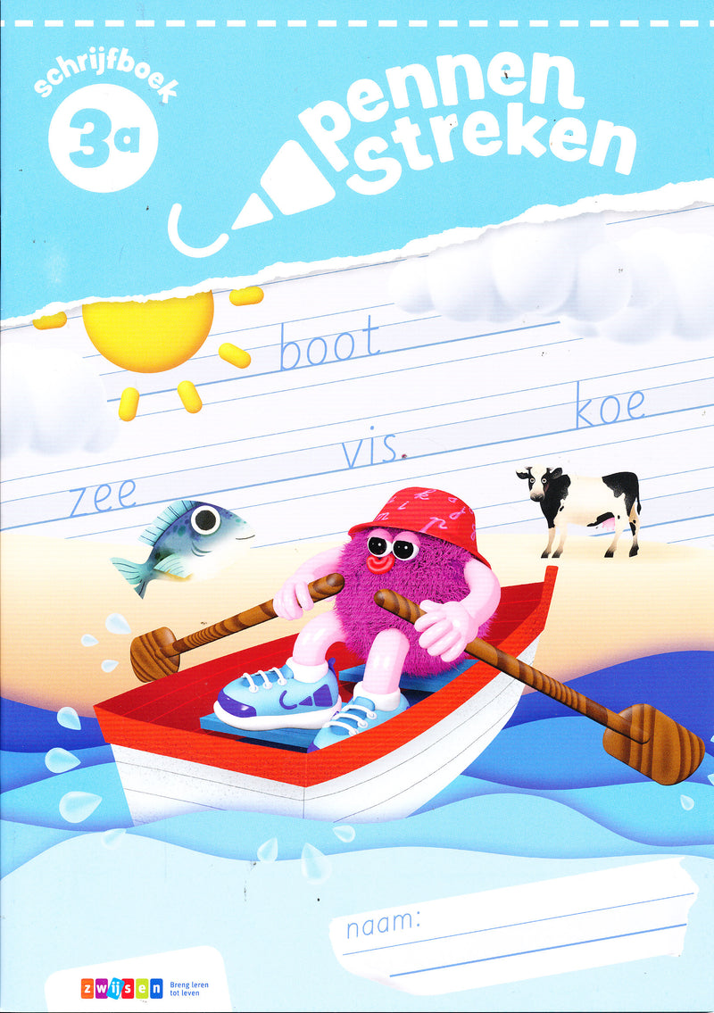Pennenstreken versie 3 Schrijfboek Blokletters 3A (per stuk)