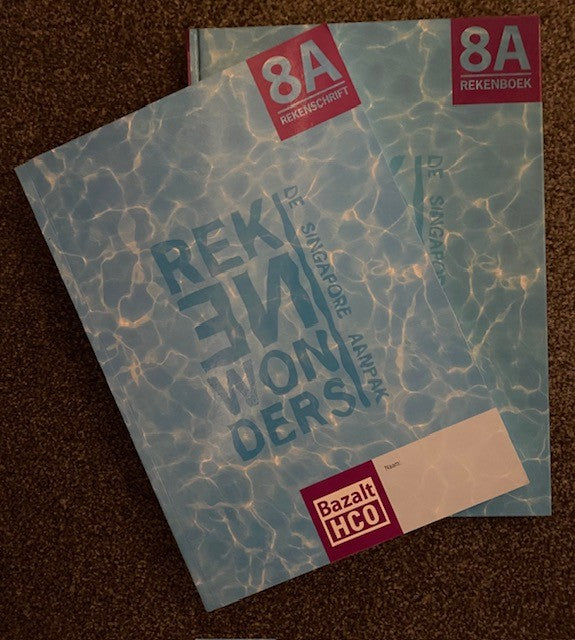 Rekenwonders Set Rekenboek en Rekenschrift 8A