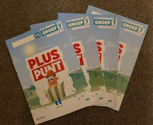 Pluspunt versie 4 Set Werkboeken blok 7 t/m blok 10 groep 7 FS