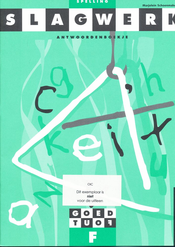 Slagwerk Spelling Antwoordenboek F Groep 8
