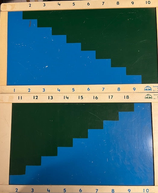 Montessori sommenbord 2-delig (zie afbeelding)