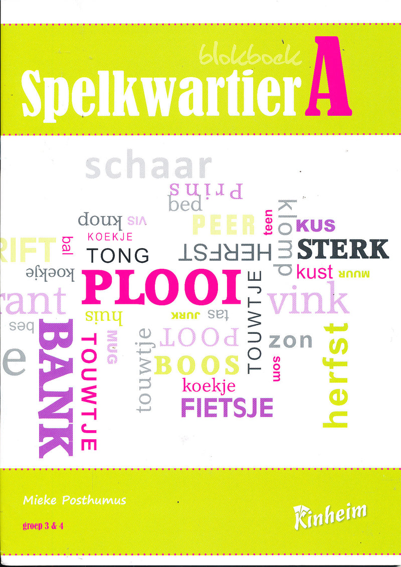 Kinheim Blokboek Spelkwartier werkboek A (per stuk)