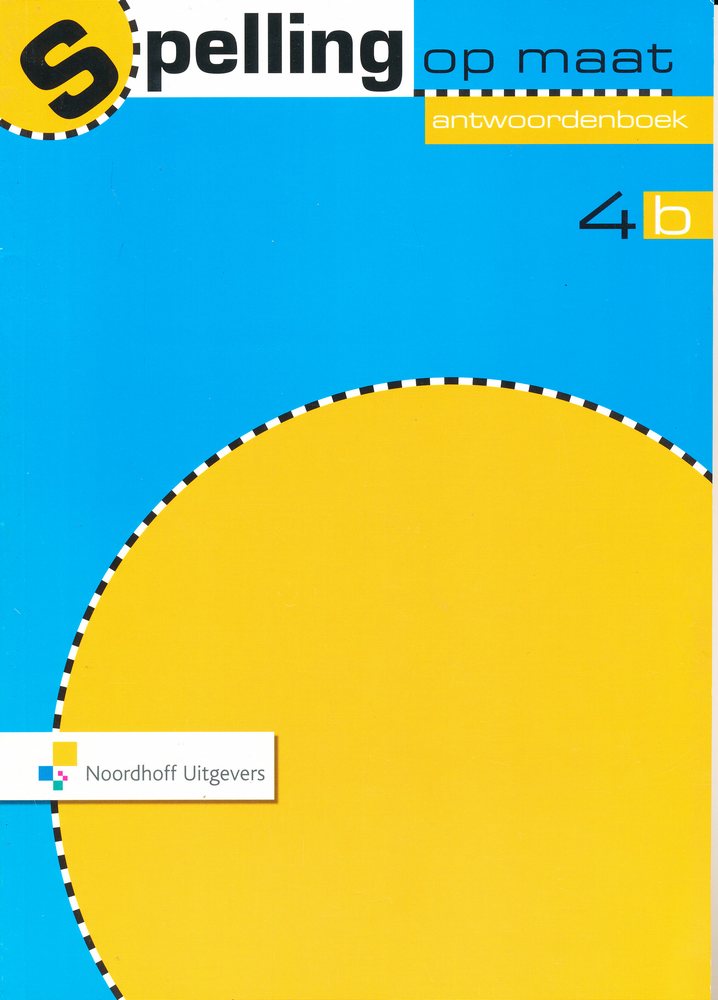 Spelling op Maat versie 2 Antwoordenboek 4B
