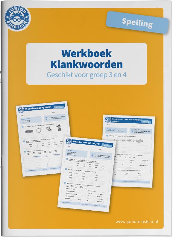 Junior Einstein Spelling werkboek Klankwoorden groep 3-4 (per stuk)