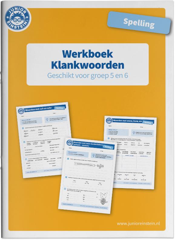Junior Einstein Spelling werkboek Klankwoorden groep 5-6 (per stuk)