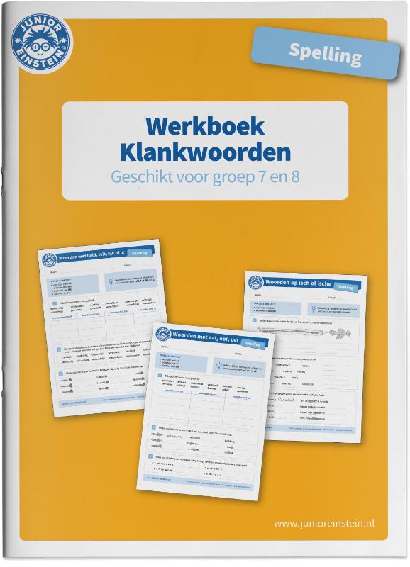 Junior Einstein Spelling werkboek Klankwoorden groep 7-8 (per stuk)