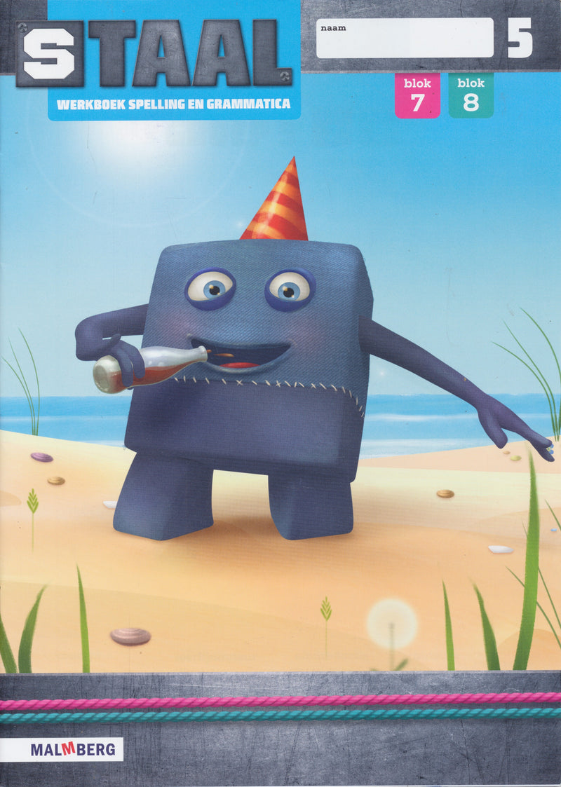 Staal versie 2 Werkboek Spelling en Grammatica blok 7 en 8 groep 5 (per stuk)
