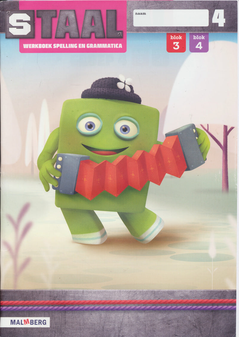 Staal versie 2 Werkboek Spelling en Grammatica blok 3 en 4 groep 4 (per stuk)