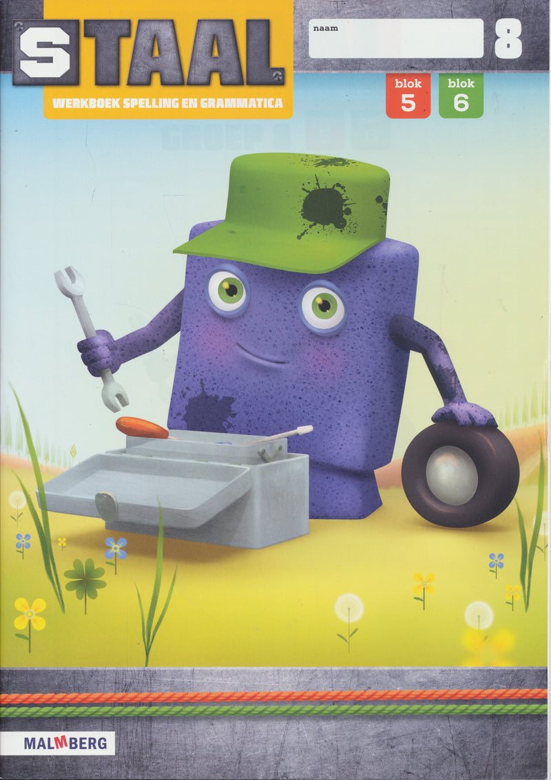 Staal versie 2 Werkboek Spelling en Grammatica blok 5 en 6 groep 8 (per stuk)
