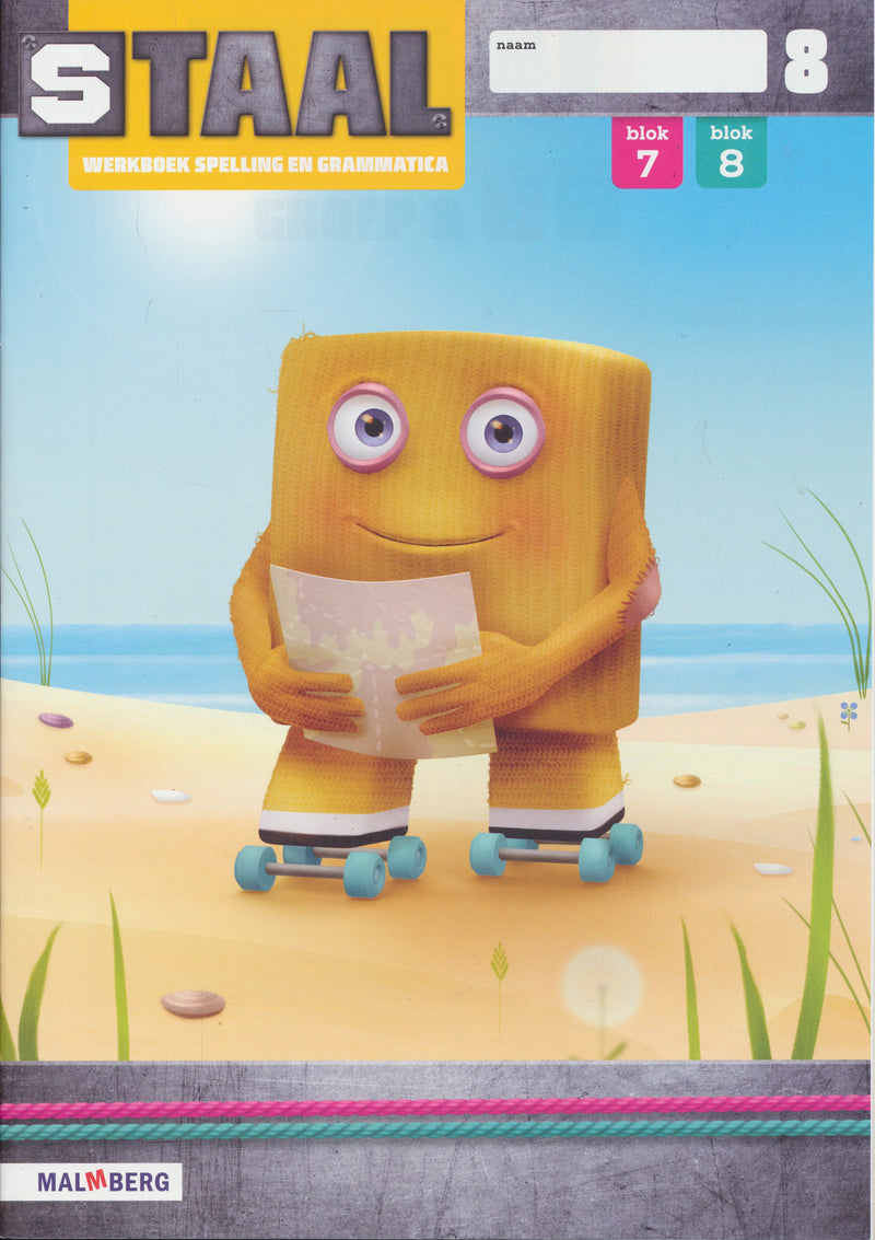 Staal versie 2 Werkboek Spelling en Grammatica blok 7 en 8 groep 8 (per stuk)