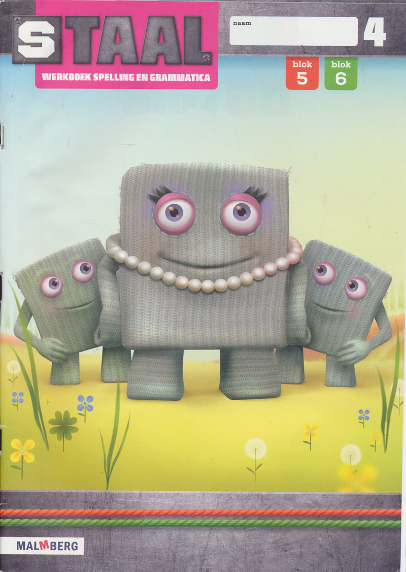 Staal versie 2 Werkboek Spelling en Grammatica blok 5 en 6 groep 4 (per stuk)