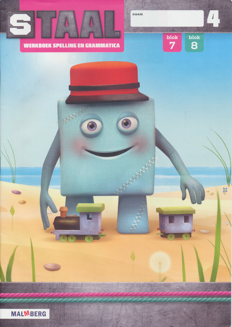 Staal versie 2 Werkboek Spelling en Grammatica blok 7 en 8 groep 4 (per stuk)
