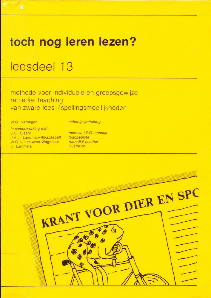 Toch nog leren lezen? Versie 1 leesdeel 13
