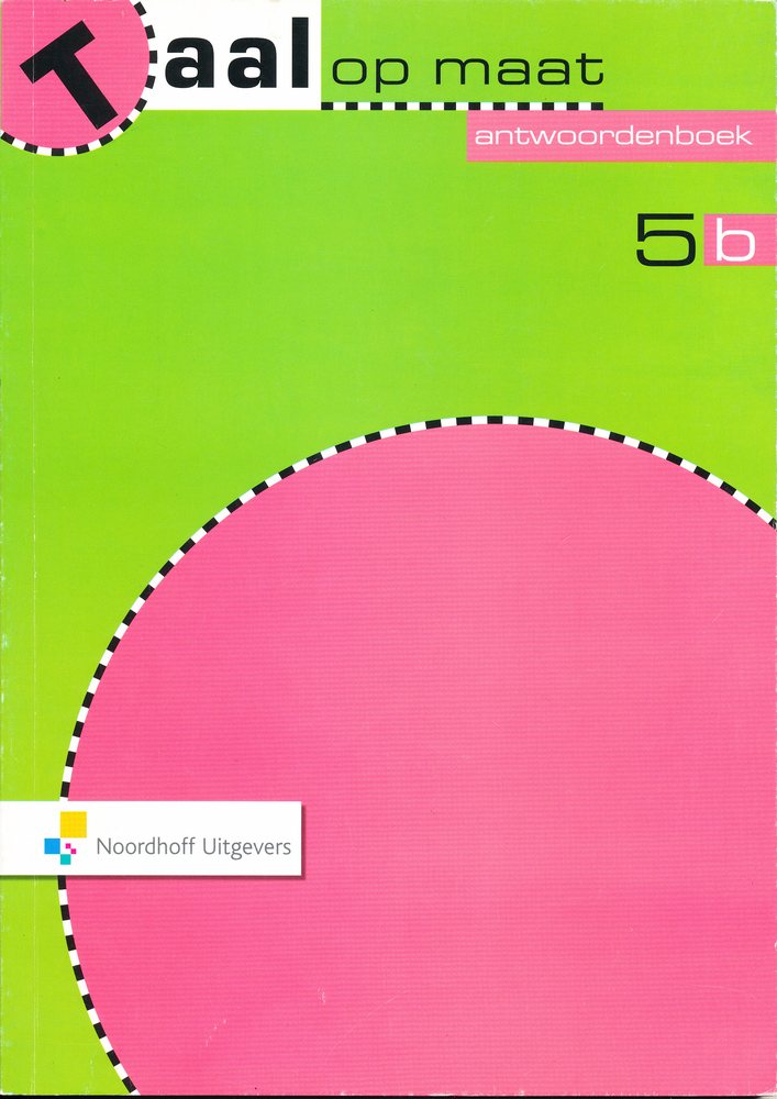 Taal op Maat versie 2 Antwoordenboek 5B