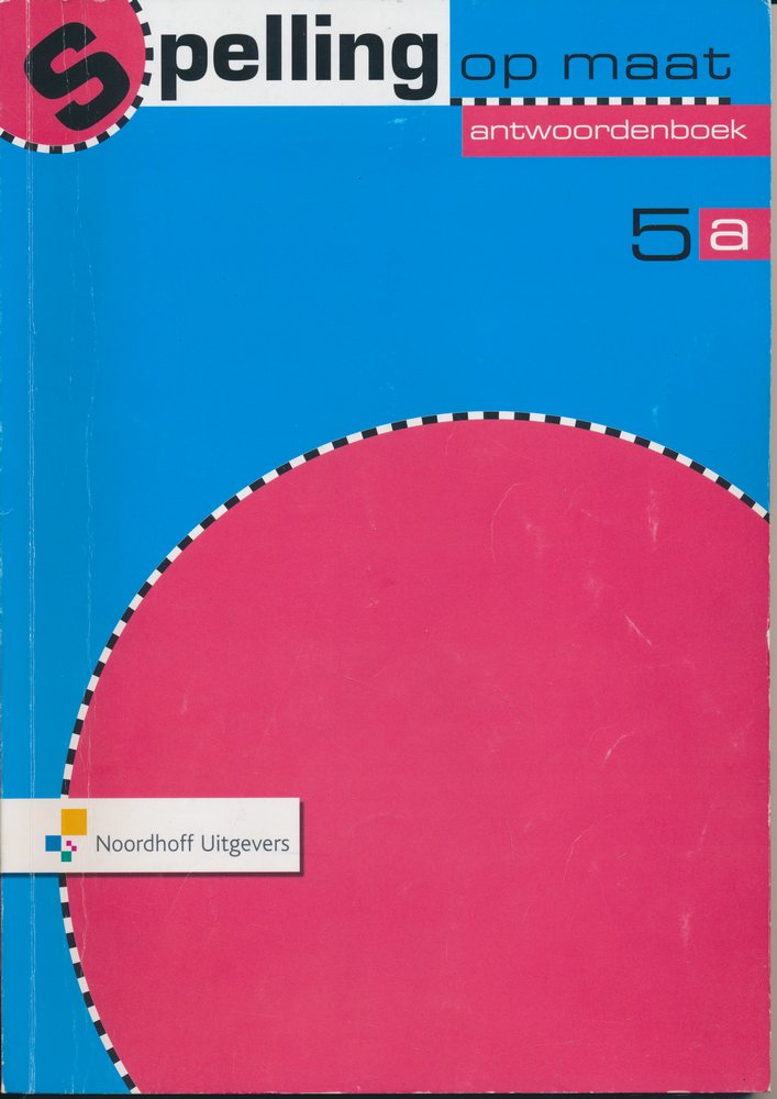 Spelling op Maat versie 2 Antwoordenboek 5A
