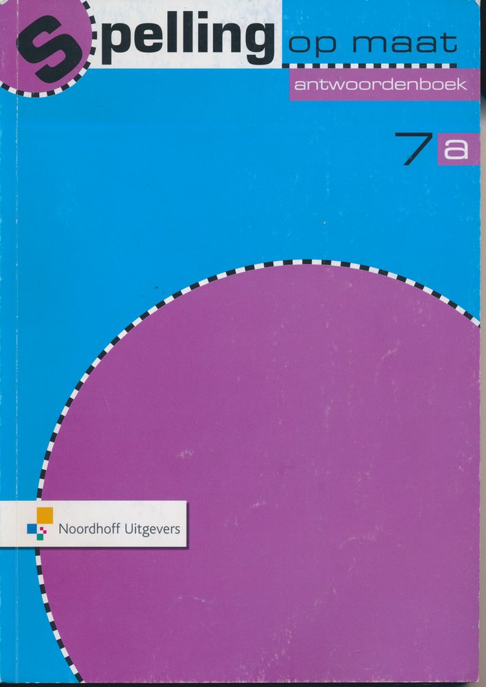 Spelling op Maat versie 2 Antwoordenboek 7A