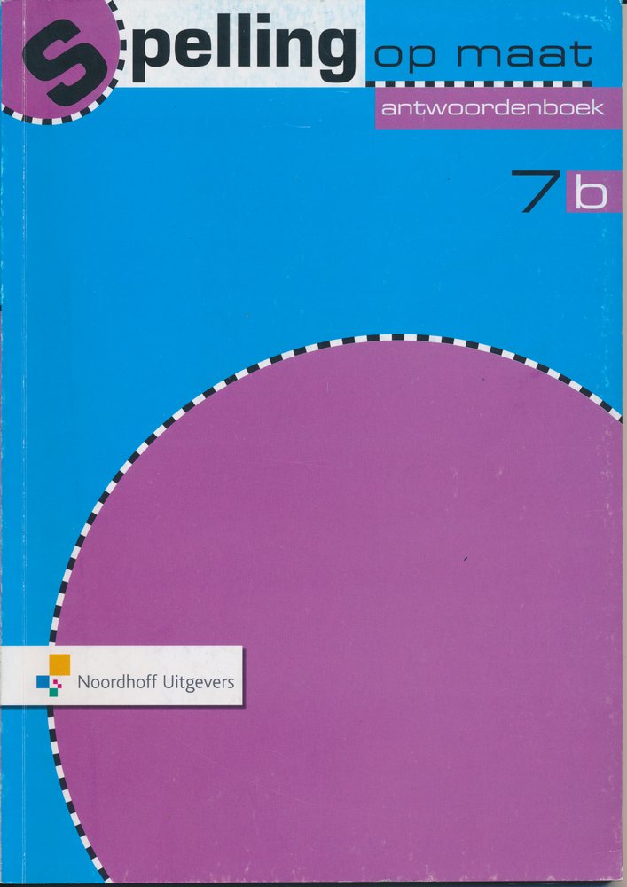 Spelling op Maat versie 2 Antwoordenboek 7B