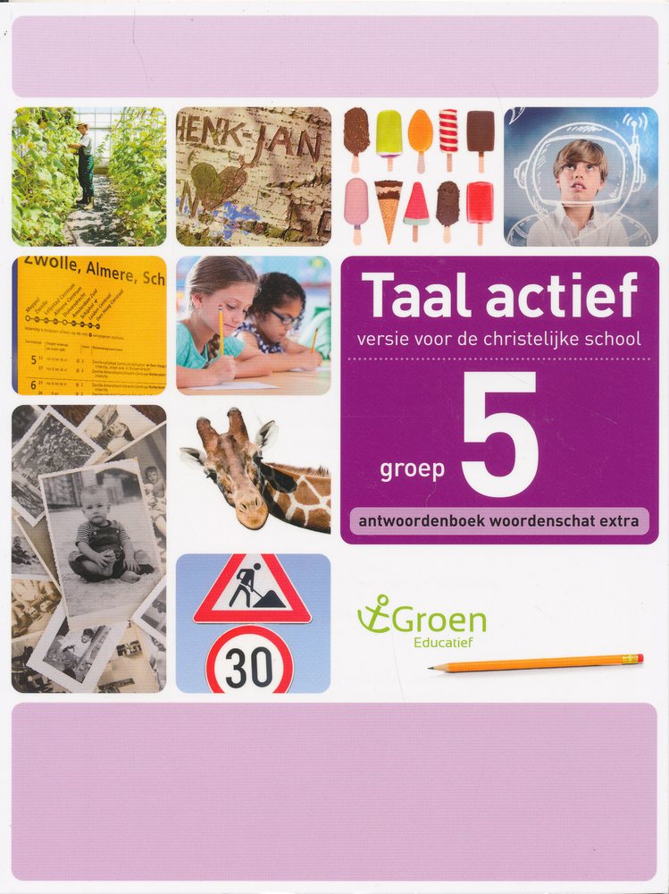 Taal Actief christelijke versie antwoordenboek woordenschat 5