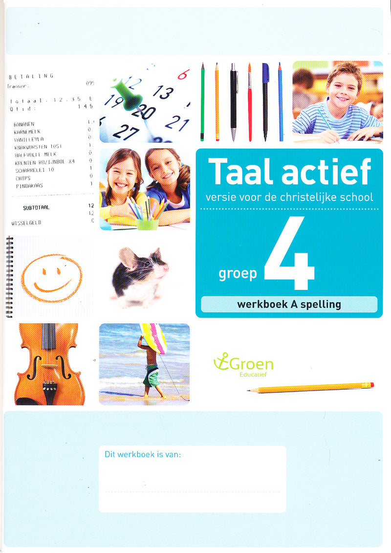 Taal Actief christelijke versie werkboek Spelling 4A (per stuk)