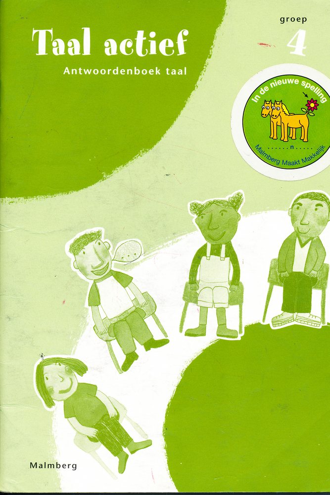 Taal Actief versie 3 Antwoordenboek Taal groep 4