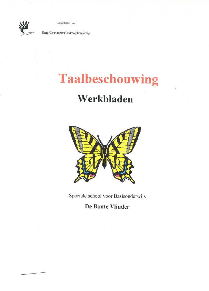 Taalbeschouwing Werkbladen/toetsen/registratieformulieren