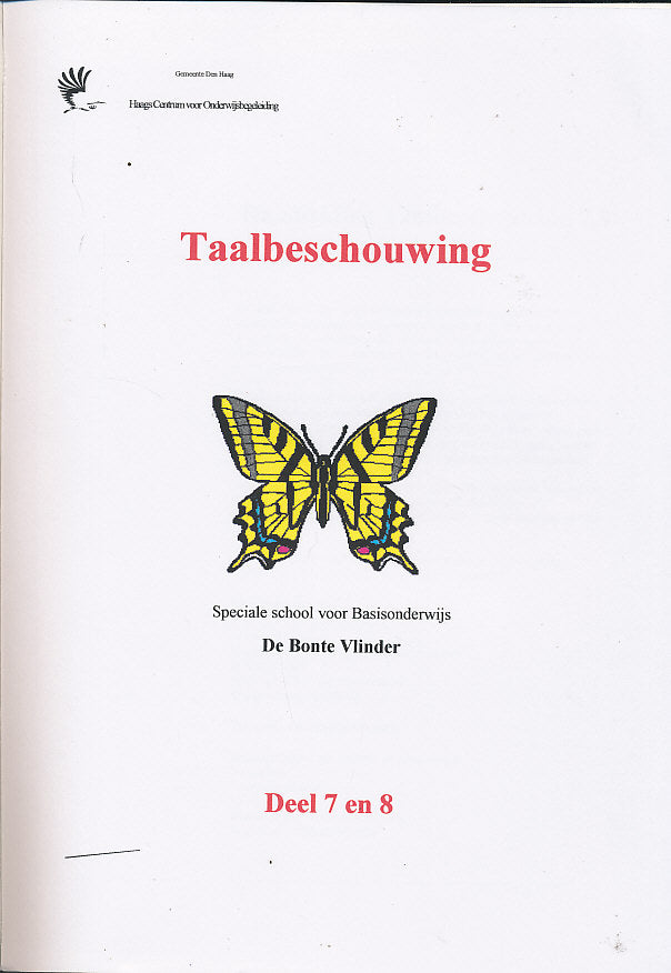 Taalbeschouwing Handleiding deel 7 en 8