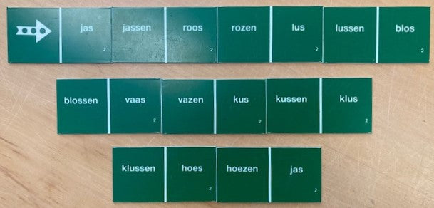 Taaldomino Meervoud Groen 2