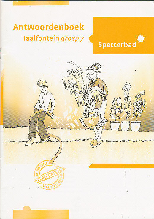 Taalfontein Spetterbad Antwoordenboek groep 7