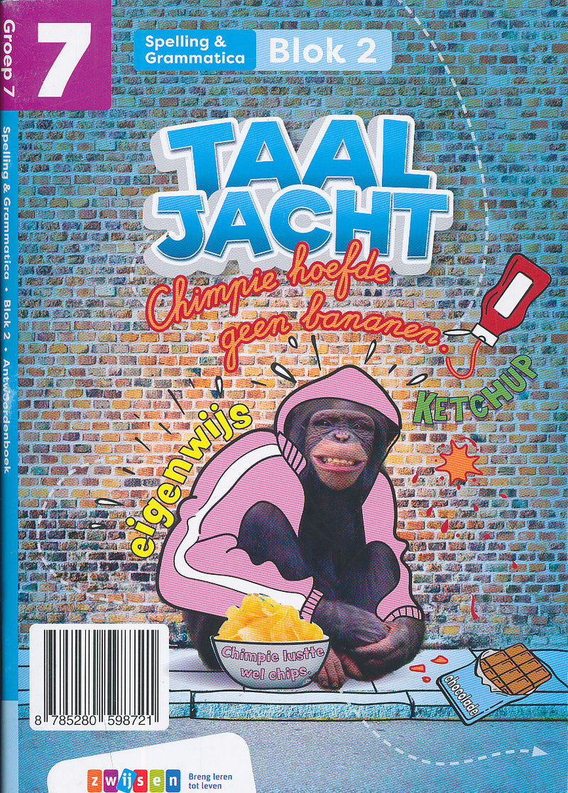 Taaljacht Antwoordenboek Spelling blok 8 groep 7
