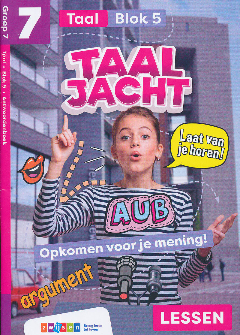 Taaljacht Antwoordenboek Taal blok 5 groep 7