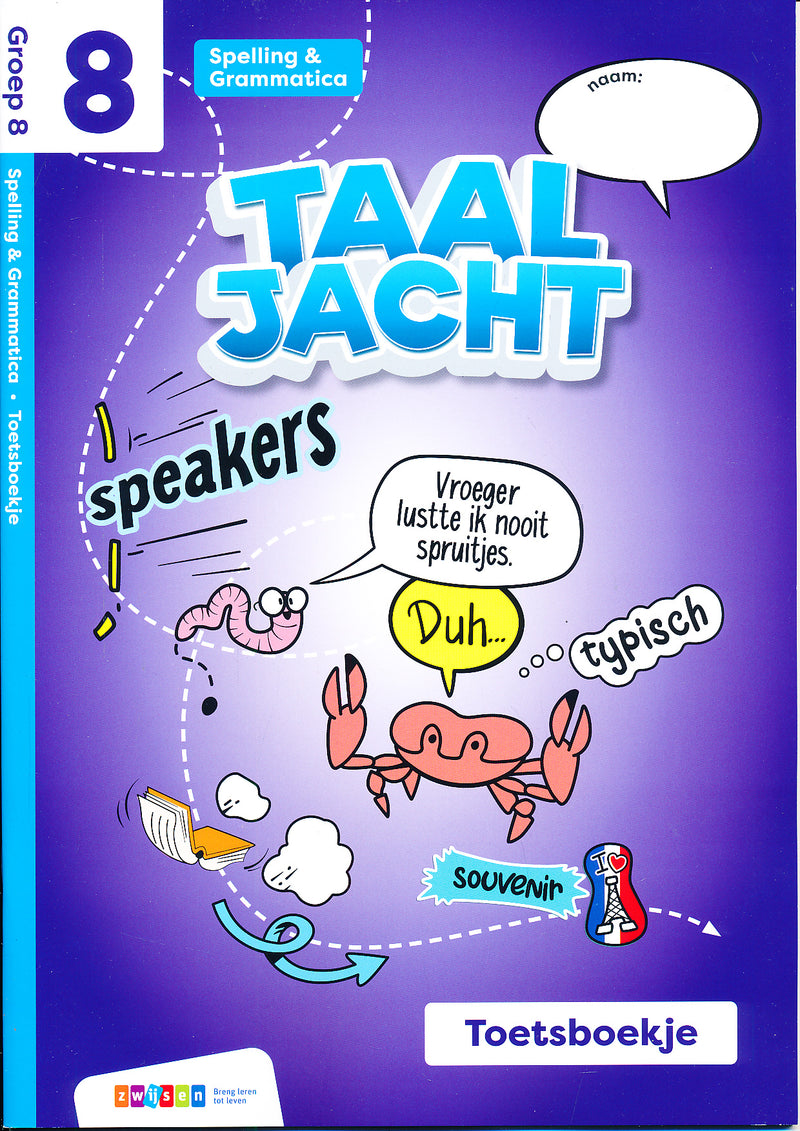 Taaljacht Toetsboek Spelling en Grammatica groep 8 (per stuk)