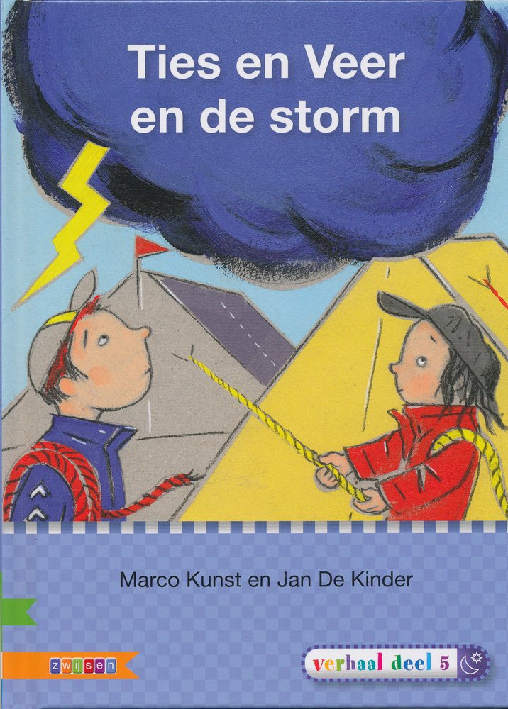 Veilig Leren Lezen Kim versie Leesboekje sterretjes Ties en Veer en de storm