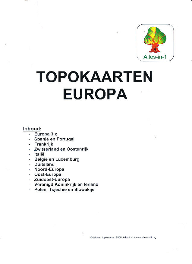 Alles-in-1 Project Europa Topokaarten