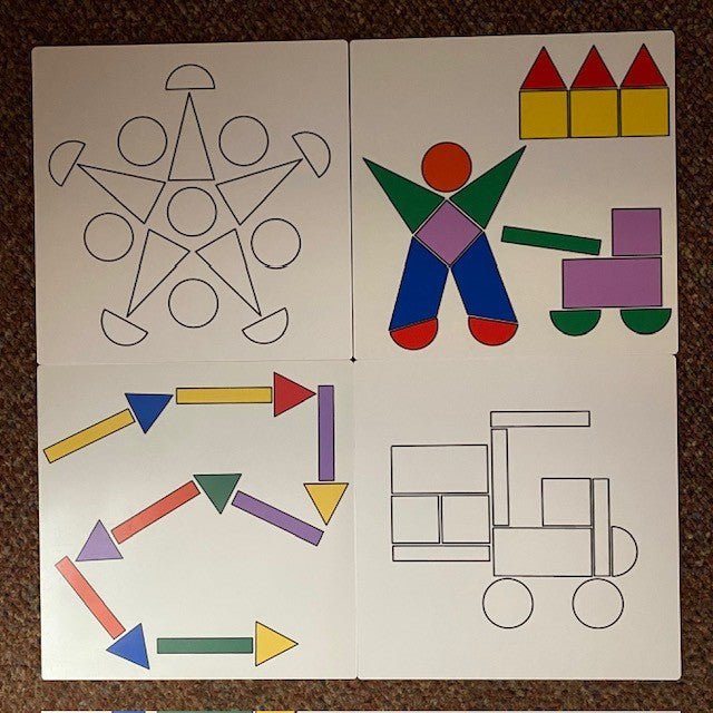 Voorbeeldkaarten geometrische figuren