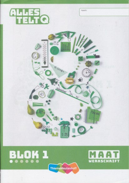 Alles Telt Q Werkschrift Maat blok 1 groep 8 (per stuk)