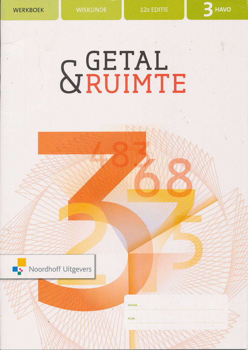 Getal en Ruimte 12 editie Werkboek 3 HAVO