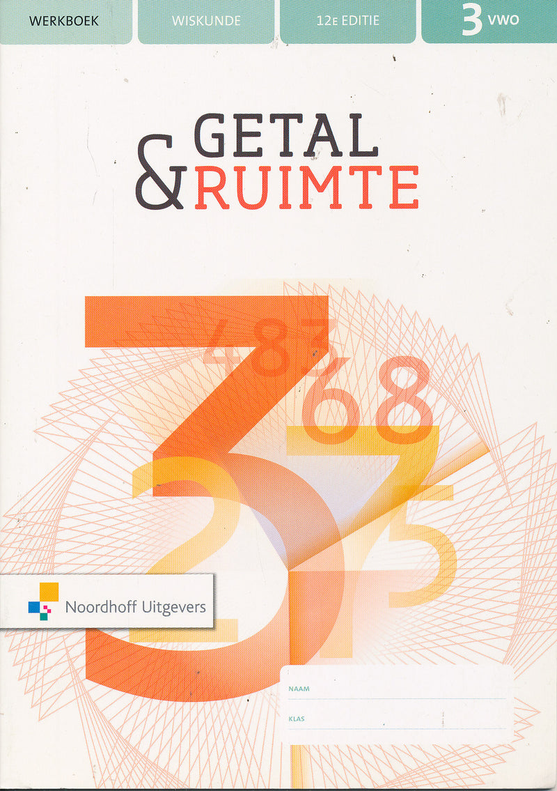 Getal en Ruimte 12e editie Werkboek 3 VWO