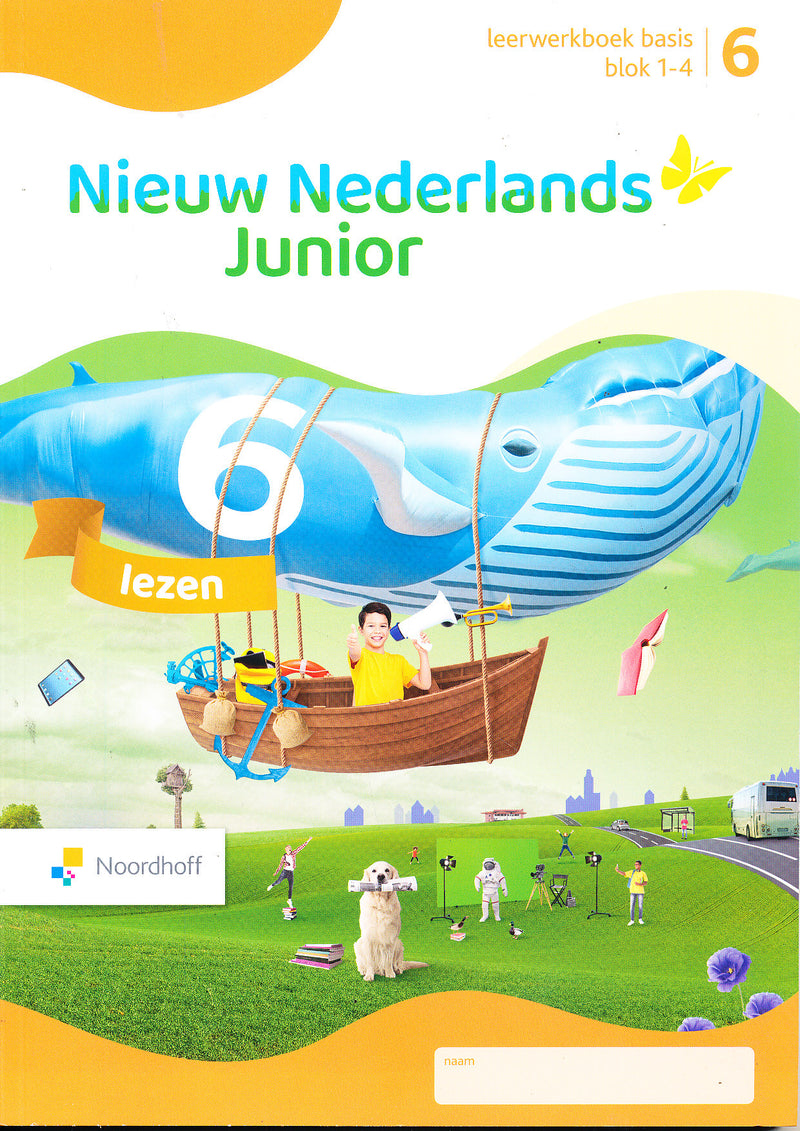 Nieuw Nederlands Junior Lezen Basis leerwerkboek blok 1-4 groep 6