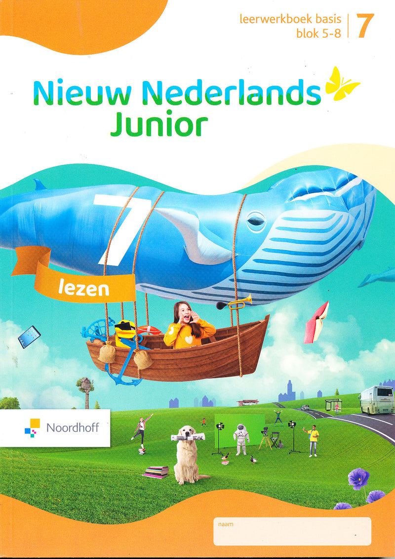 Nieuw Nederlands Junior Lezen Basis leerwerkboek blok 5-8 groep 7