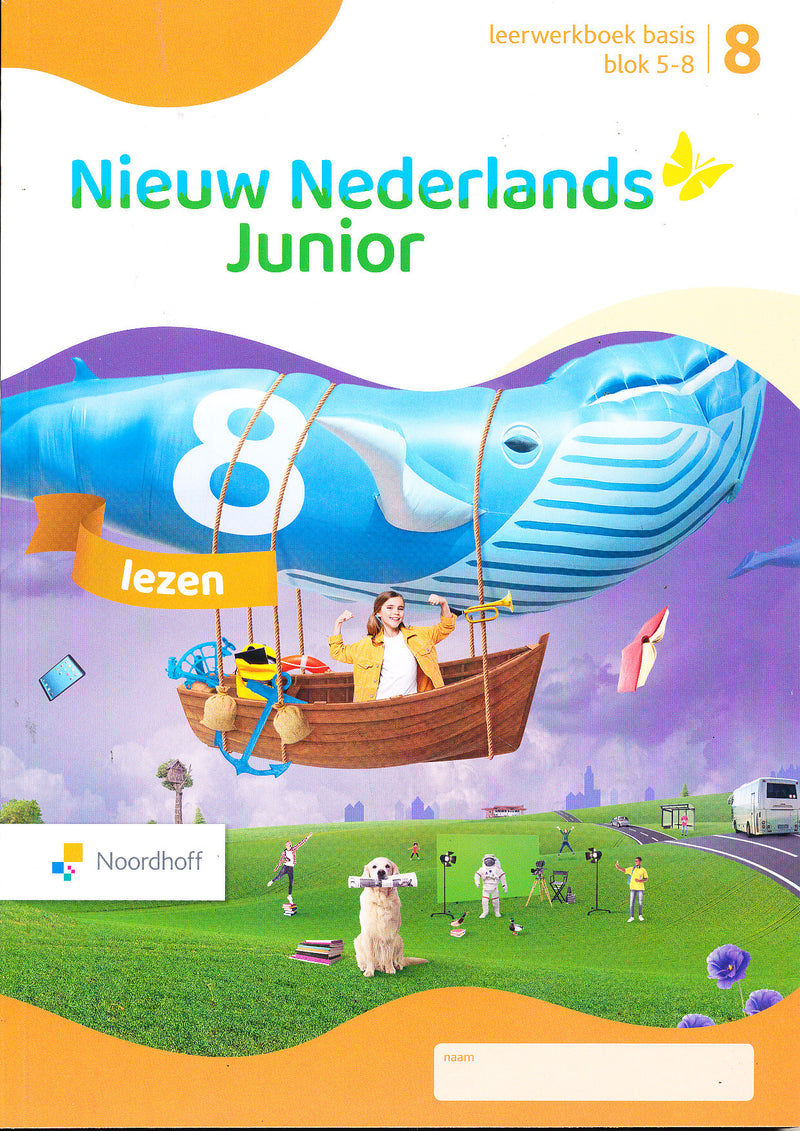 Nieuw Nederlands Junior Lezen Basis leerwerkboek blok 5-8 groep 8