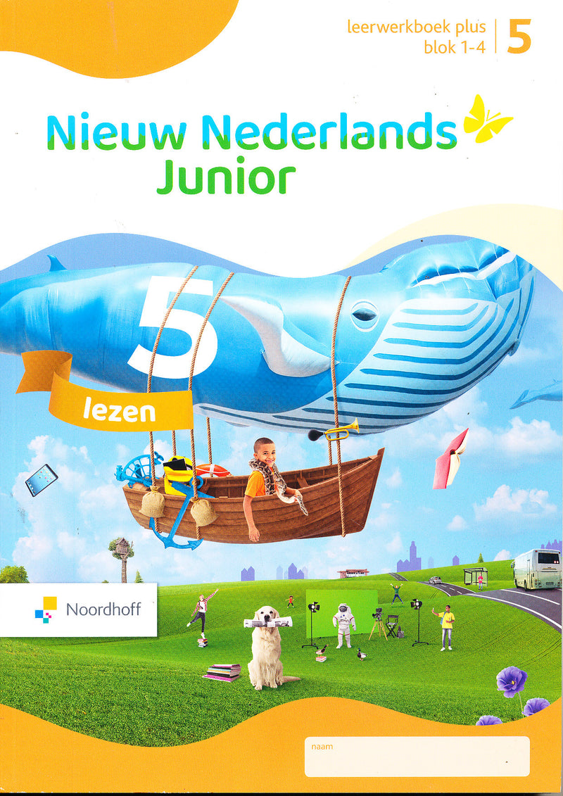 Nieuw Nederlands Junior Lezen Plus Leerwerkboek blok 1-4 groep 5