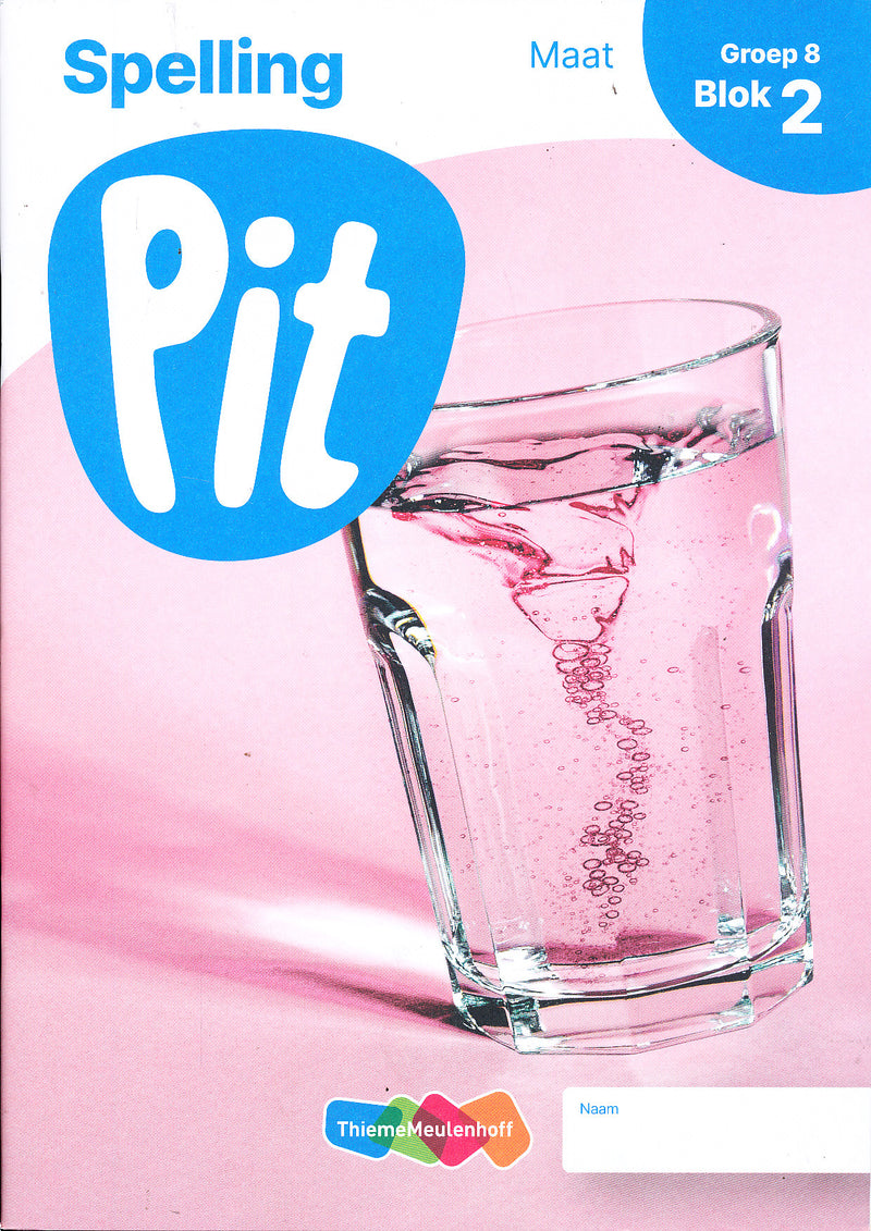 Pit Werkboek Spelling Maat blok 2 groep 8 (per stuk)