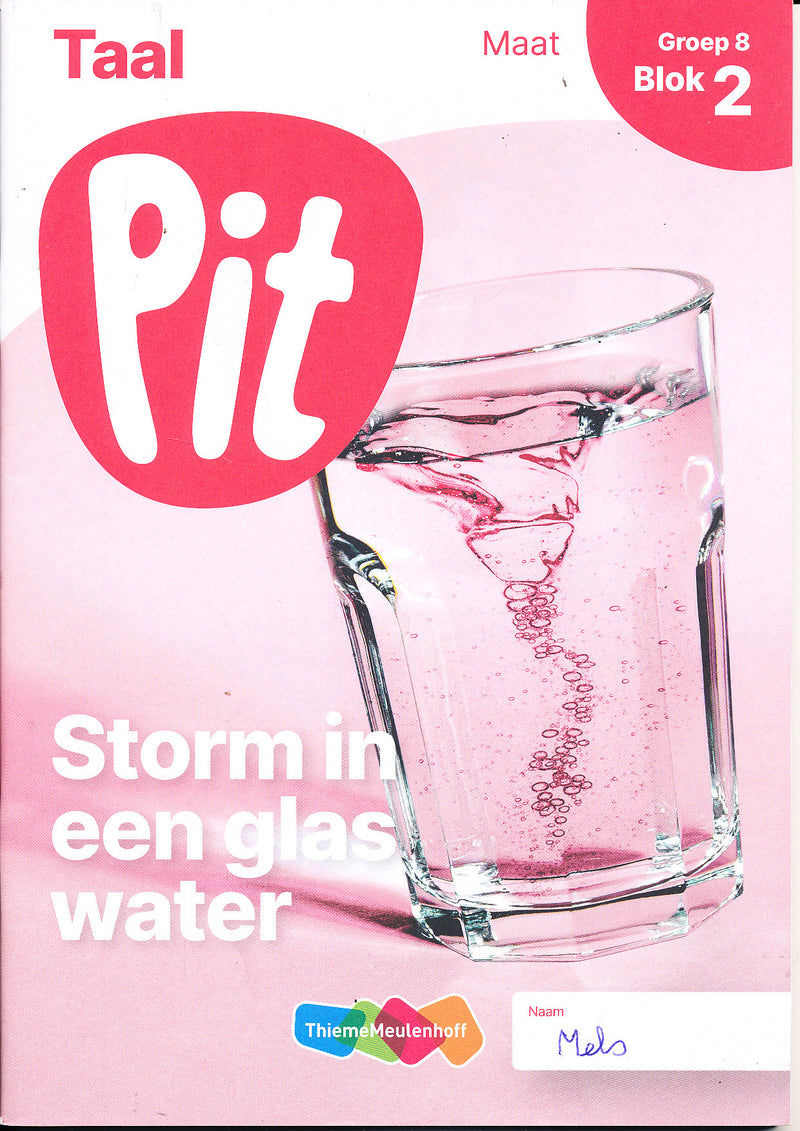 Pit Werkboek Taal Maat blok 2 groep 8 (per stuk)