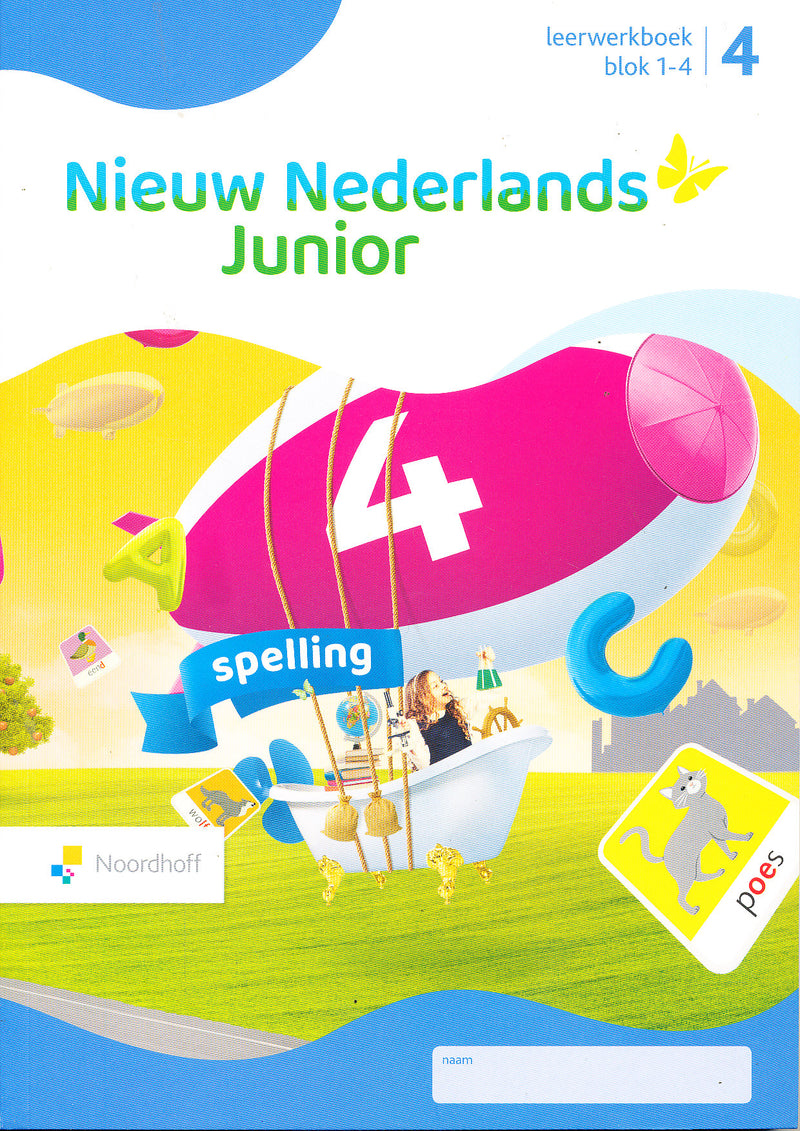 Nieuw Nederlands Junior Spelling leerwerkboek blok 1-4 groep 4