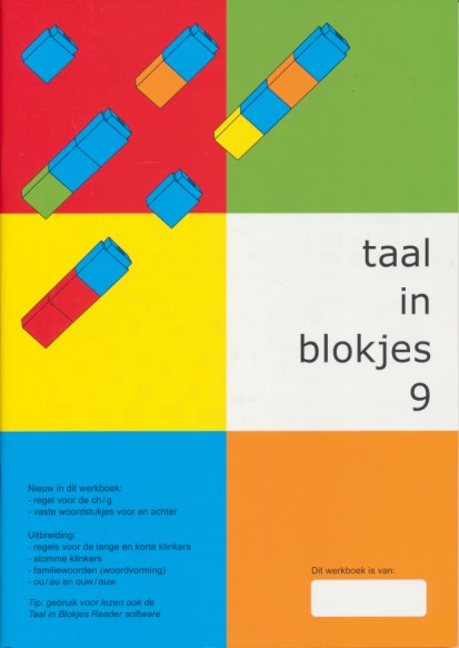 Taal in Blokjes werkschrift 9 nieuwste versie (per stuk)