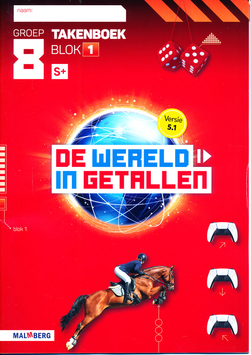 De Wereld  in Getallen versie 5.1 10-delig pakket groep 8 S+