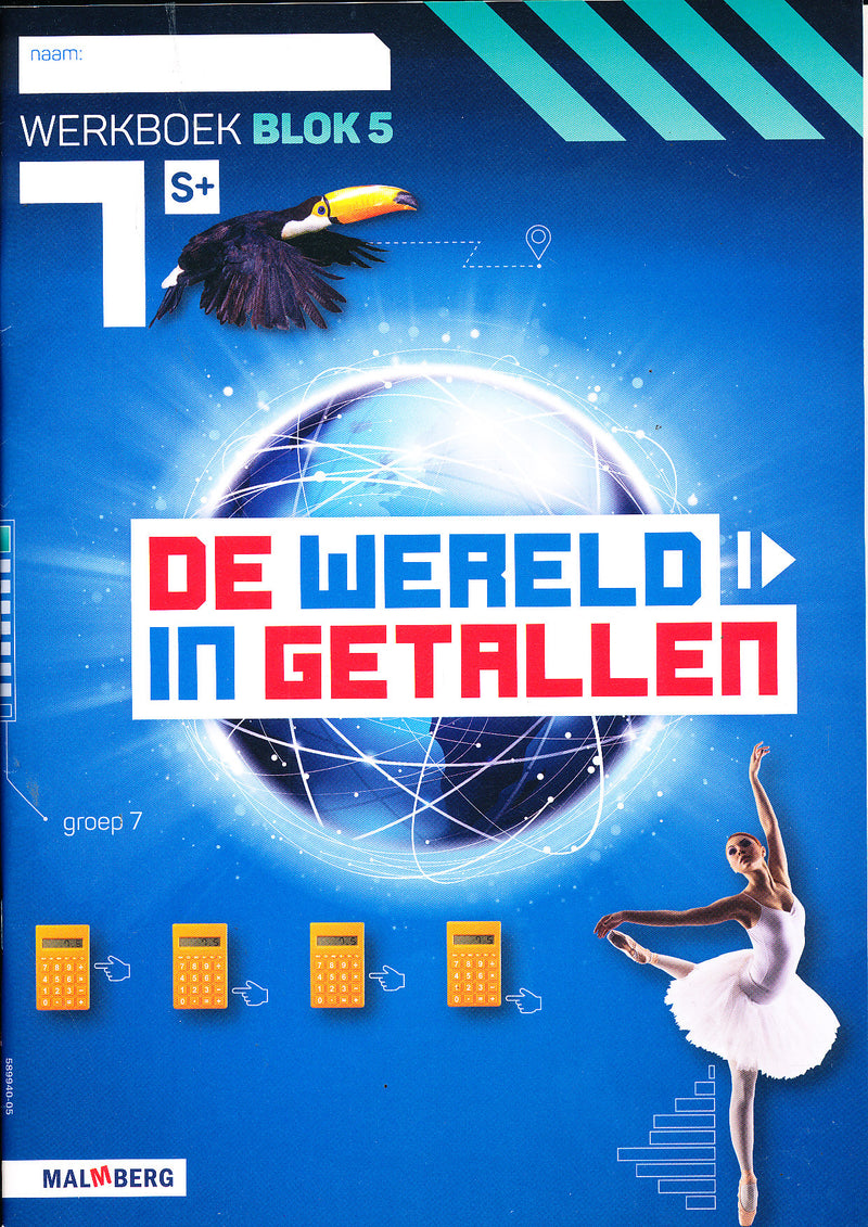 De wereld in Getallen versie 5 Werkboek Blok 5 groep 7 S plus (per stuk)
