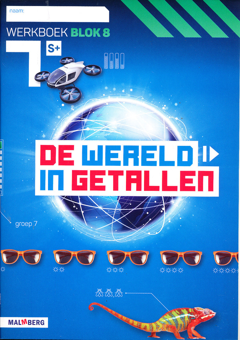 De wereld in Getallen versie 5 Werkboek Blok 8 groep 7 S plus (per stuk)