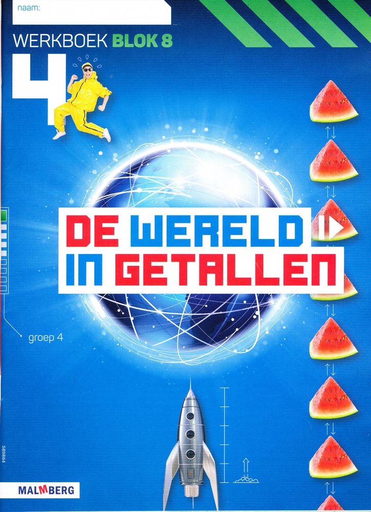 De wereld in Getallen versie 5 Werkboek blok 8 groep 4 (per stuk)