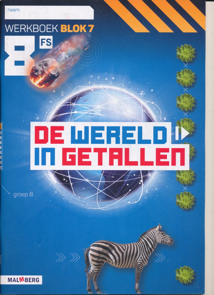 De wereld in Getallen versie 5 Werkboek Blok 7 groep 8 FS (per stuk)